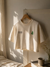 Running Late Club cropped Tee