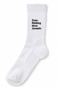 Overthinking & Dino Embroidered Socks Bundle