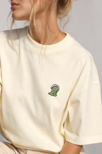 Little Dino Tee — Beige