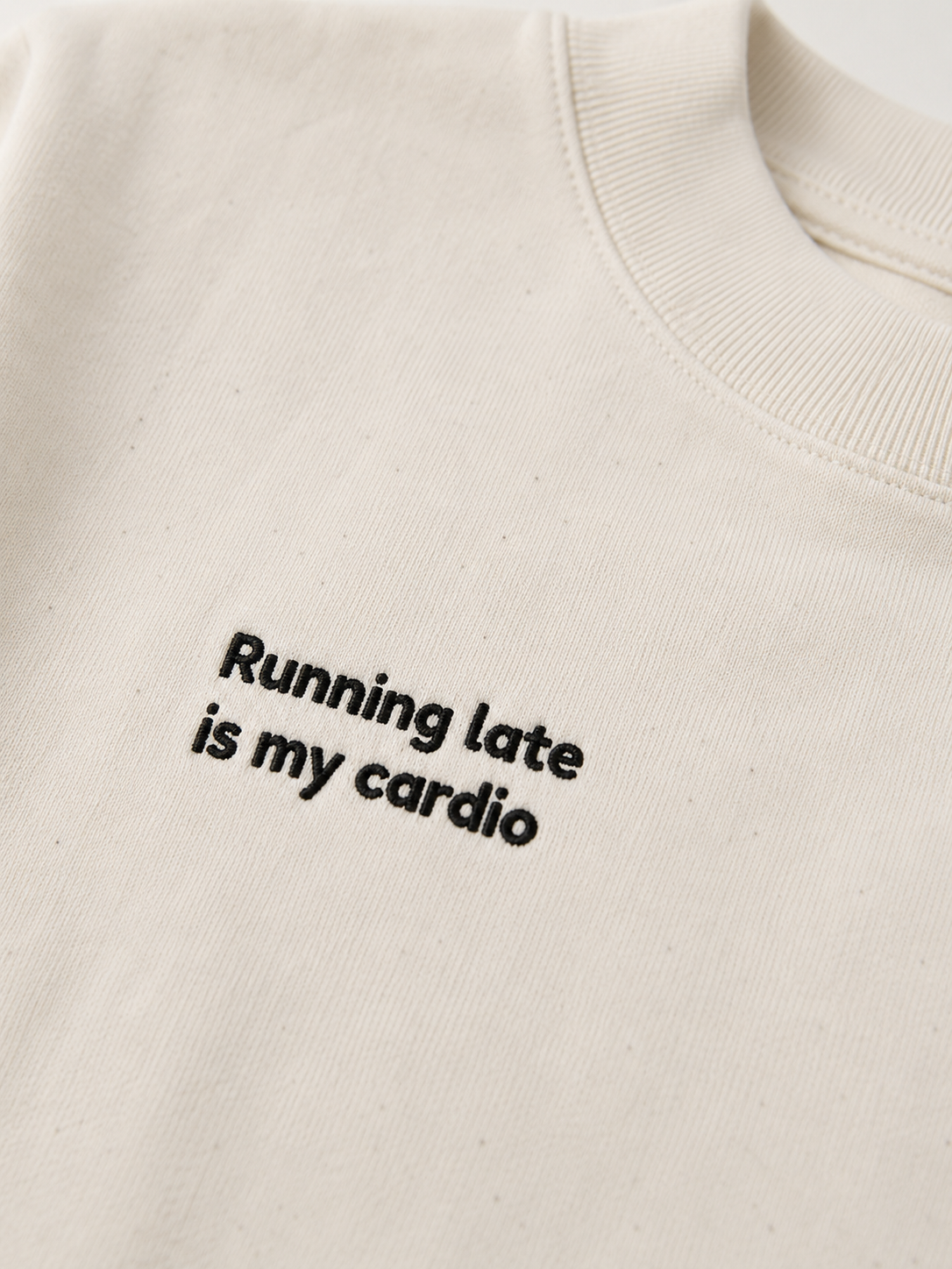 Running Late Club cropped Tee