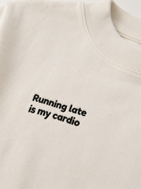 Running Late Club cropped Tee