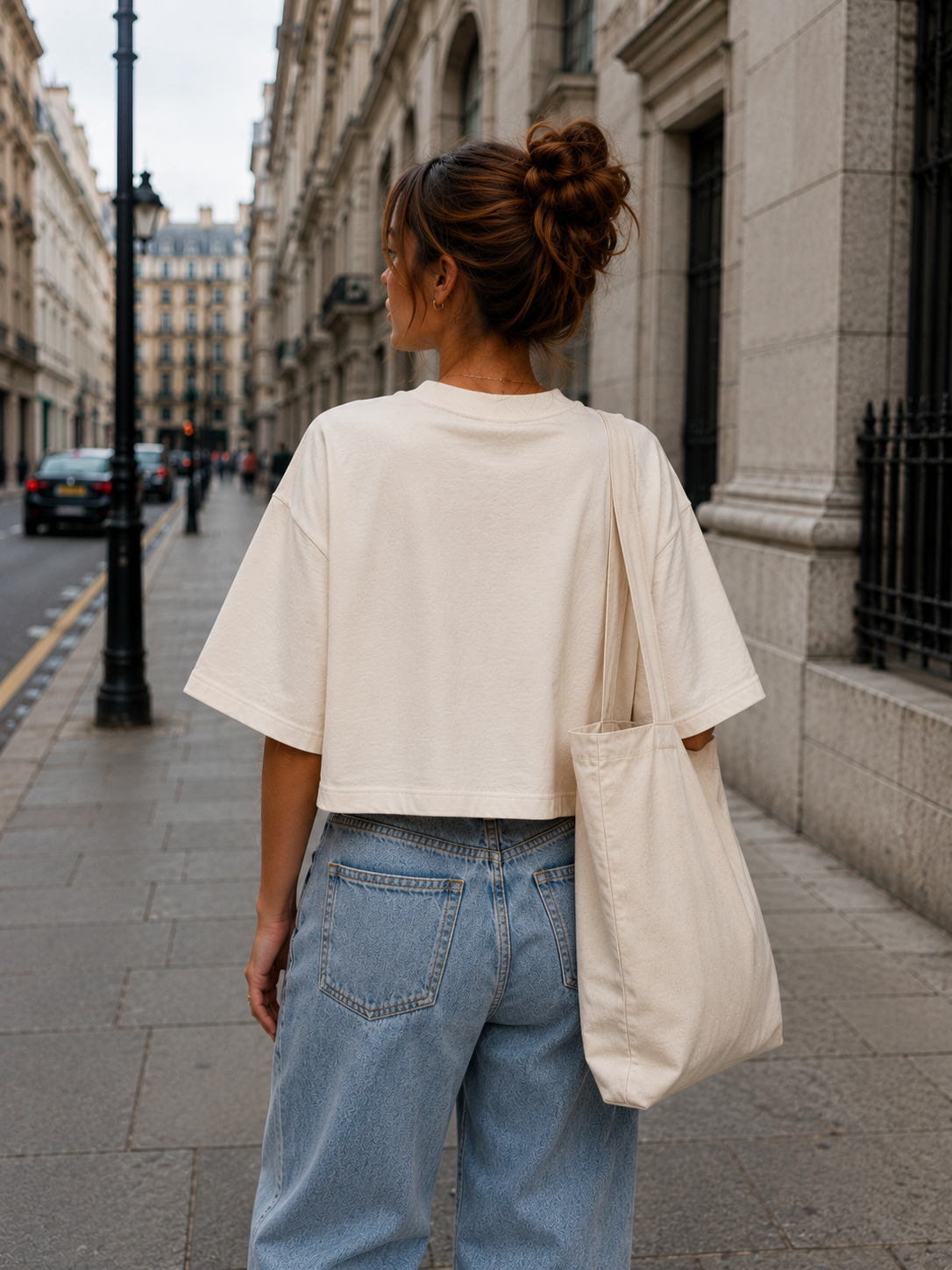 Running Late Club cropped Tee