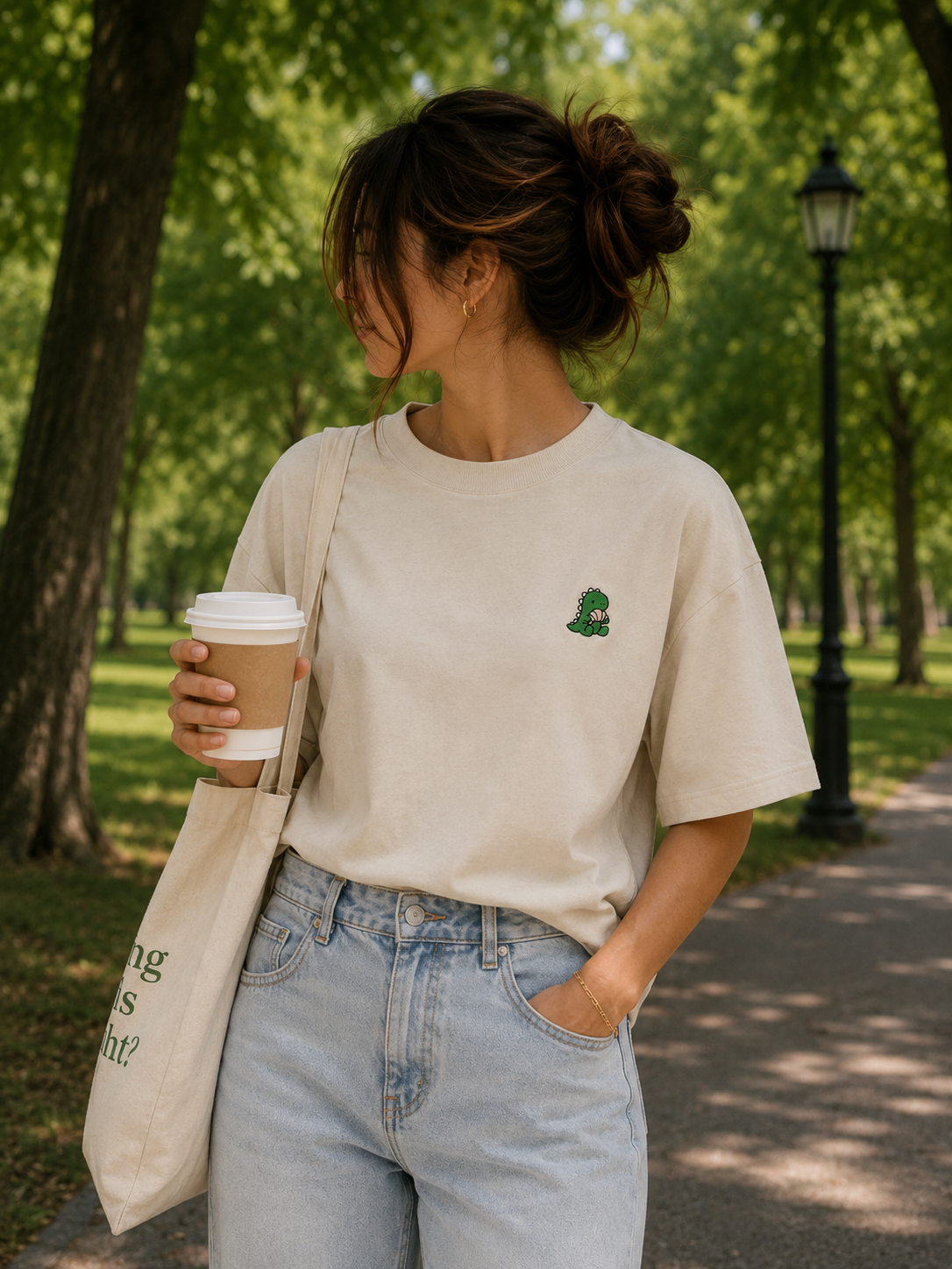 Overthinking Tee — Beige