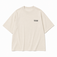 Running late oversized tee - Beige