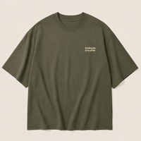 Running late oversized tee - Olive