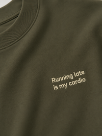 Running late oversized tee - Olive