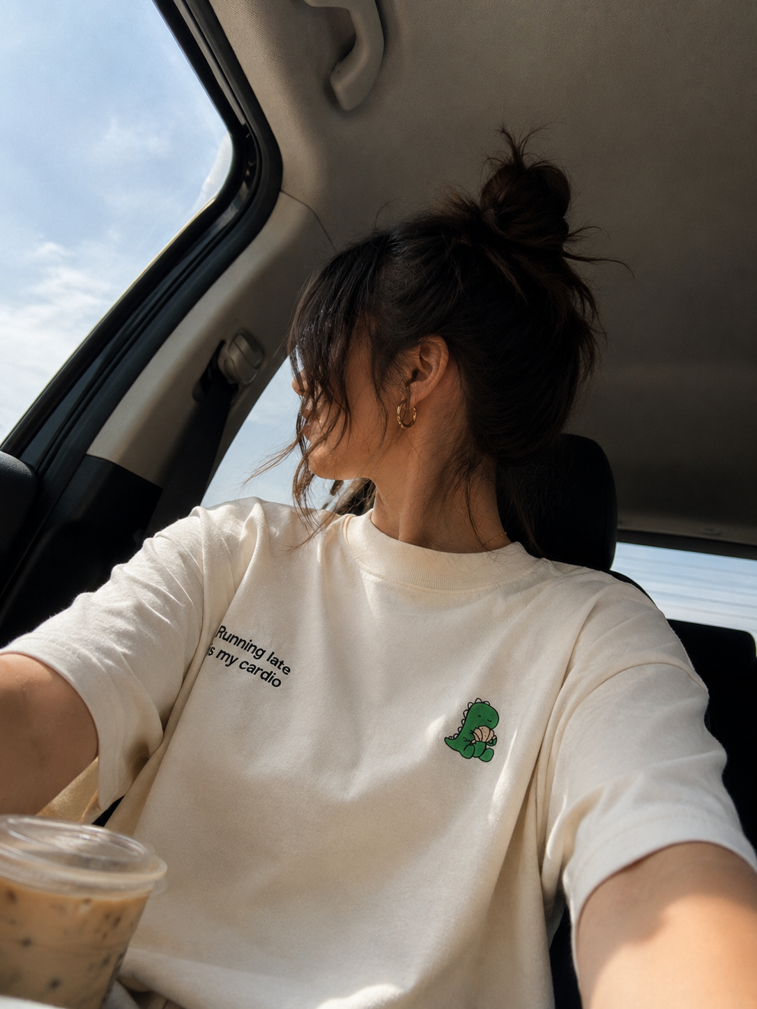 Running Late Club cropped Tee