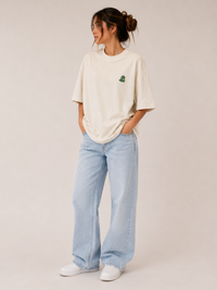 Little Dino Tee — Beige