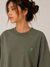 Little Dino Tee — Olive