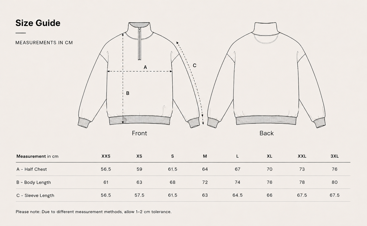 Comfort Club Half Zip