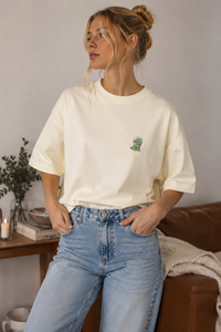 Little Dino Tee — Beige