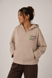 Avoiding people hoodie