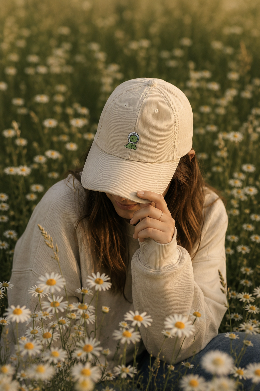 Corduroy Dinosaur cap