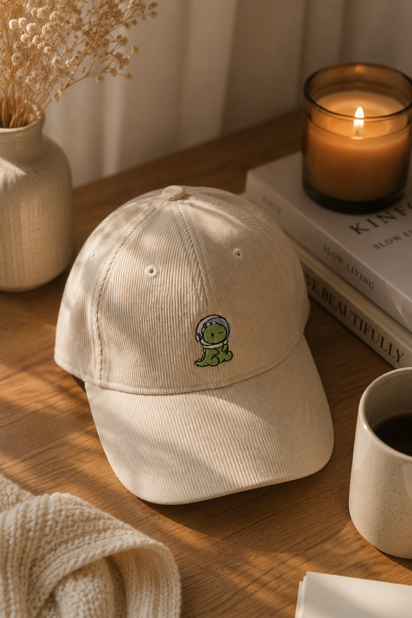 Corduroy Dinosaur cap